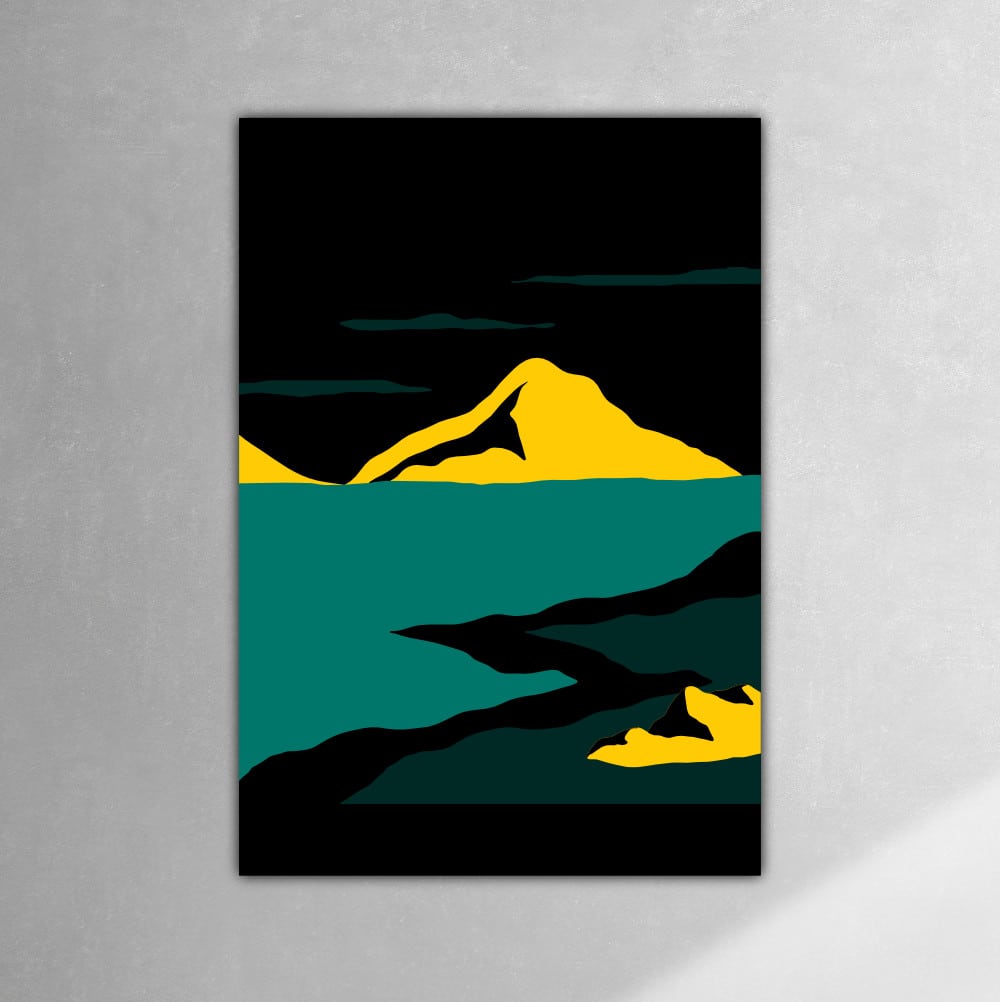 Nachhaltige-Poster-In-den-Bergen-am-Meer